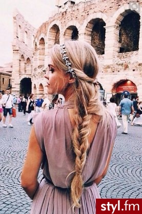 Blond Warkocze Kręcone Na co dzień Długie Fryzury