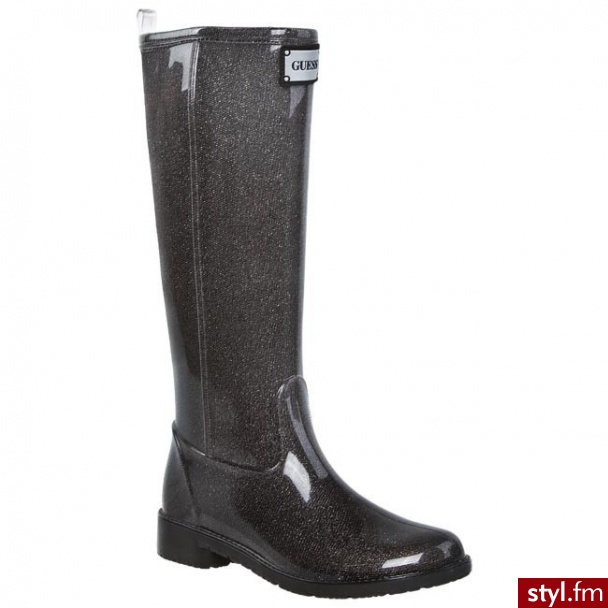 Guess Kalosze FL3RIB-RUB12-DGREY - Kalosze Buty Moda