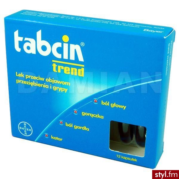 BAYER TABCIN TREND X 12 KAPS - Bransoletki Biżuteria Moda
