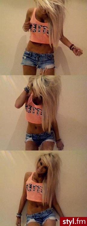 Blond EMO Alternatywne Długie Fryzury