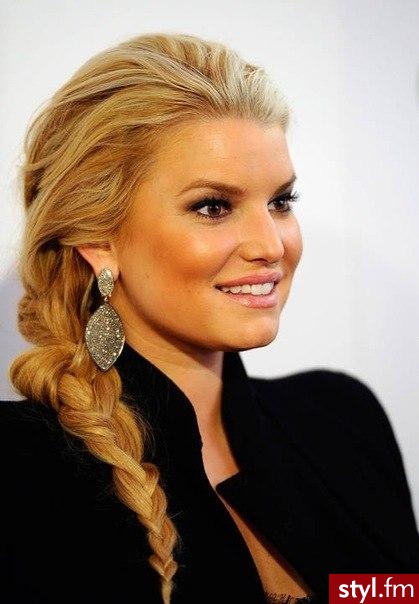 Blond Warkocze Proste Na co dzień Długie Fryzury
