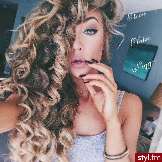 Blond Rozpuszczone Kręcone Na co dzień Długie Fryzury