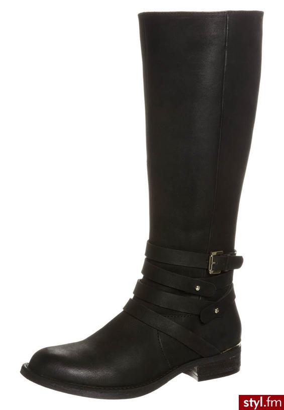 SPM NEVO Kozaki czarny - Kozaki Buty Moda