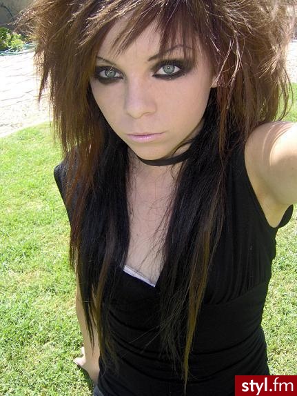 EMO Alternatywne Średnie Fryzury