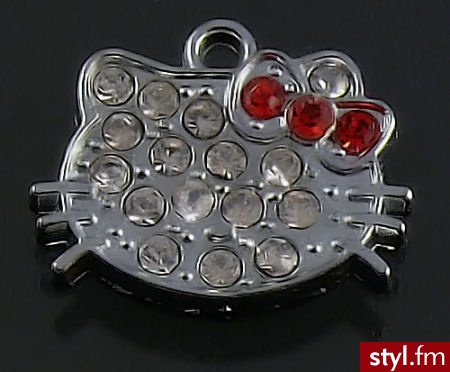 Przywieszka Charms Hello Kitty, 17mm - Wisiorki Biżuteria Moda