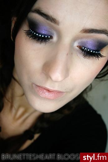 Fioletowy makeup - Makijaże