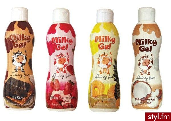 Dairy Fun
Mleczny Żel pod Prysznic
w czterech fantastycznych zapachach:
czekolady,kokosa, truskawki i ananasa - Misz-masz