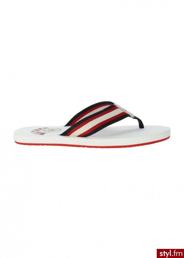 TOMMY HILFIGER Japonki bay 2 biały Biały Japonki - Klapki Buty Moda