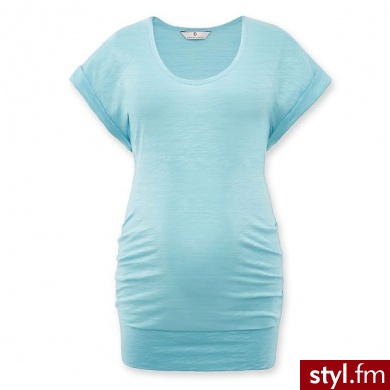 BELLYBUTTON Bluzka z krótkim rękawem dla kobiet w ciąży IBA aqua niebieski - Tuniki Ciuchy Moda