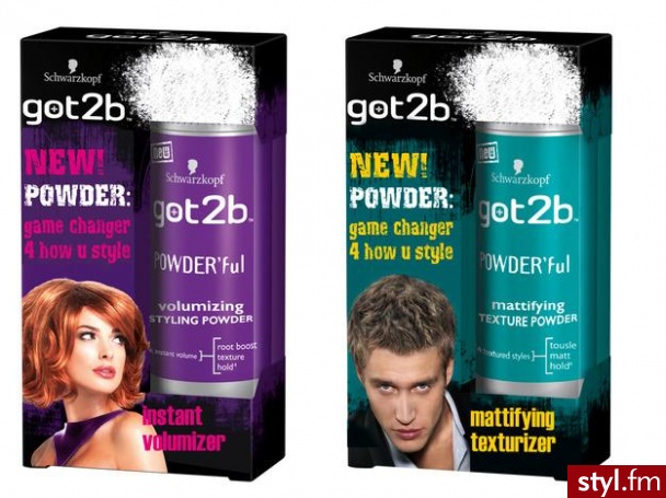 1. got2b powder ' ful volumizing styling         2. got2b powder ' ful mattifying texture - Misz-masz