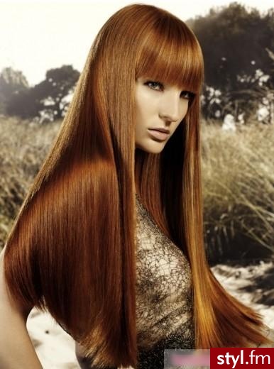 Blond Rozpuszczone Proste z grzywką Na co dzień Długie Fryzury