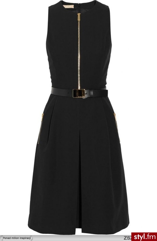 Michael Kors Belted cotton dress - Pozostałe Sukienki Moda