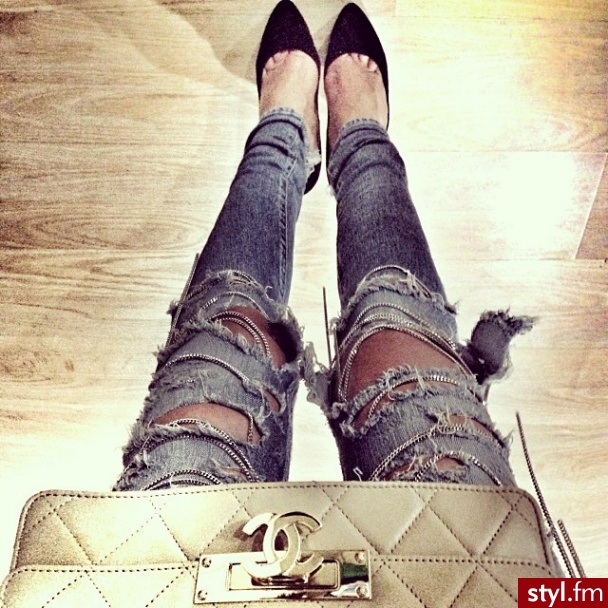 Jeansy Spodnie Moda
