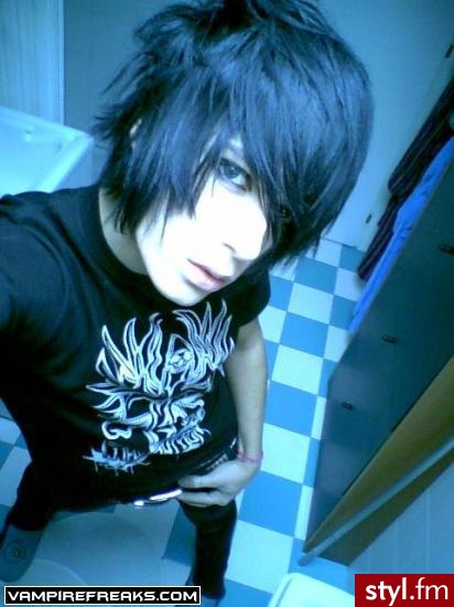 EMO Alternatywne Średnie Fryzury