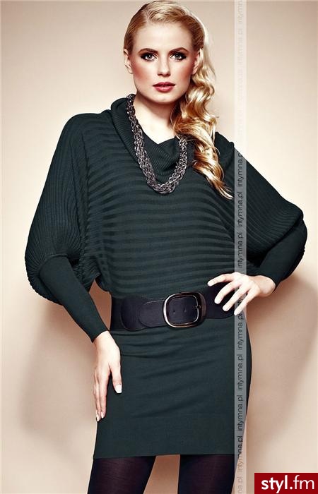 granatowy Sweter 10147 L/XL;S/M - Swetry Ciuchy Moda