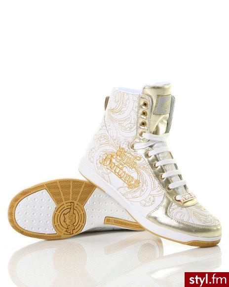 apple bottoms liliana gold embroidered hi top - Pozostałe Buty Moda