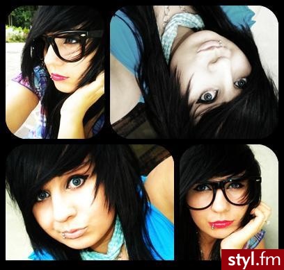 EMO Alternatywne Średnie Fryzury