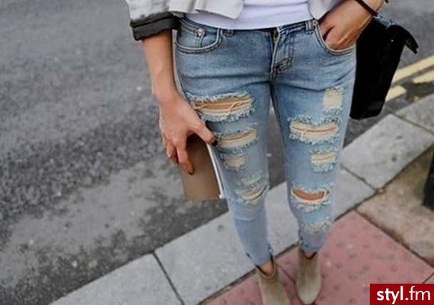 Jeansy Spodnie Moda