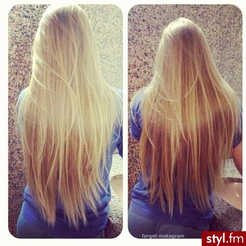 Blond Rozpuszczone Proste Na co dzień Długie Fryzury