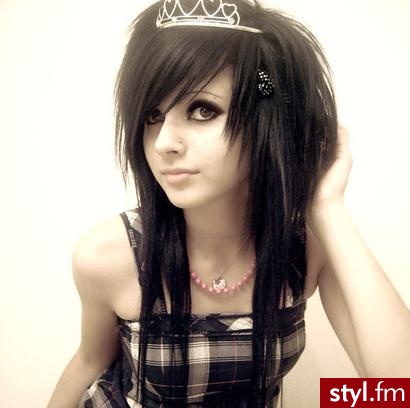 EMO Alternatywne Średnie Fryzury