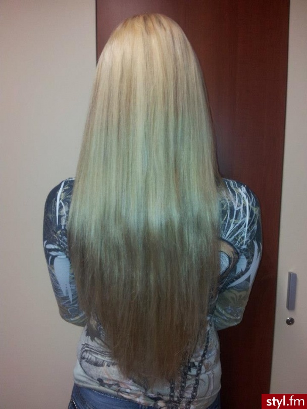 Blond Rozpuszczone Proste Na co dzień Długie Fryzury
