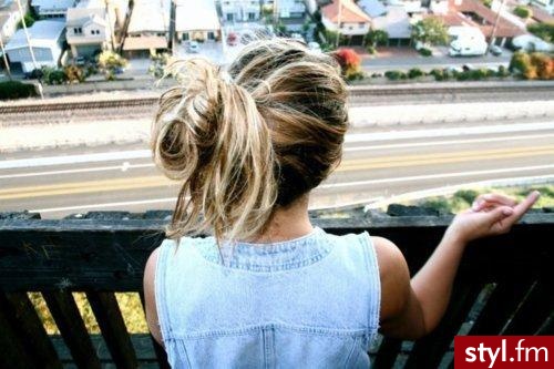 Blond Kok Proste Na co dzień Długie Fryzury