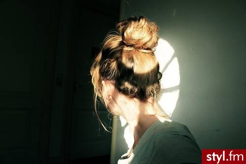 Blond Kok Proste Na co dzień Średnie Fryzury