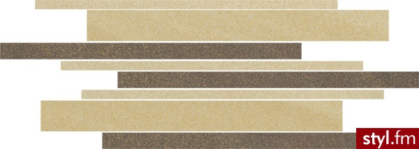 Cersanit Kando Beige-Brown-Giallo Mozaika Paski Satyna 14 14,7x41 - Paski Dodatki Moda