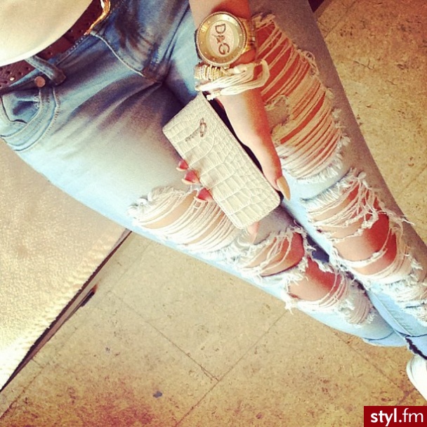 Jeansy Spodnie Moda