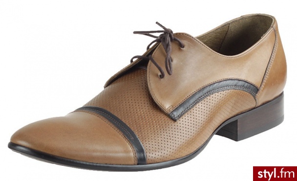 Domeno Półbuty 1975 Jasnobrązowe BR163+MTR - Półbuty Buty Moda