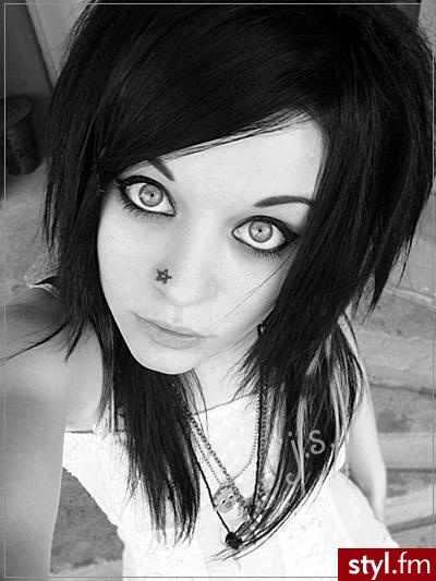 EMO Alternatywne Średnie Fryzury