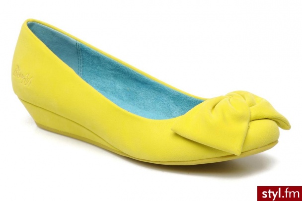 Blowfish Balerinki GIRLIE by (Żółty) - Balerinki Buty Moda