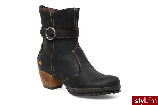 Art Półbuty i botki Oslo 505 (Czarny) - Botki Buty Moda