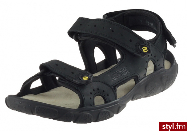Lesta Sandały 1091 Czarne - Sandały Buty Moda