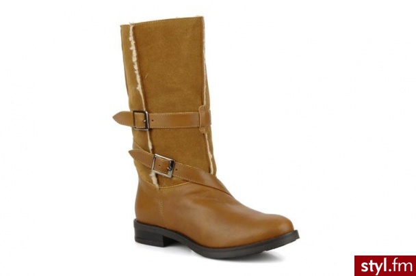 Eden PÓŁBUTY I BOTKI NINA BY (BRĄZOWY) (Brązowy) - Botki Buty Moda