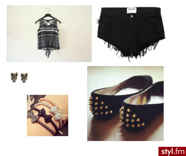 mój zestaw na lato w kolorze black - Styler
