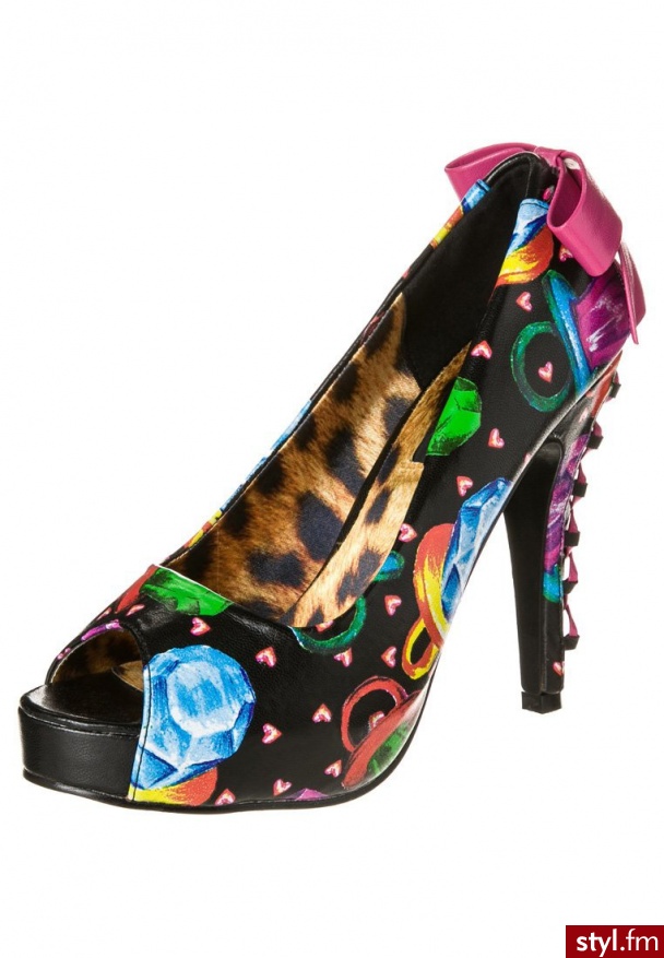 Iron Fist RING POP Szpilki Peep Toe czarny (IFLPLH11822SMU) - Szpilki Buty Moda