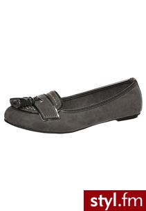 Elite CABENS Baleriny szary (01106) - Balerinki Buty Moda