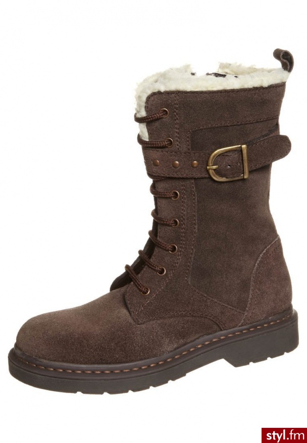 fullstop. Kozaki sznurowane brązowy (CH-2426) - Kozaki Buty Moda