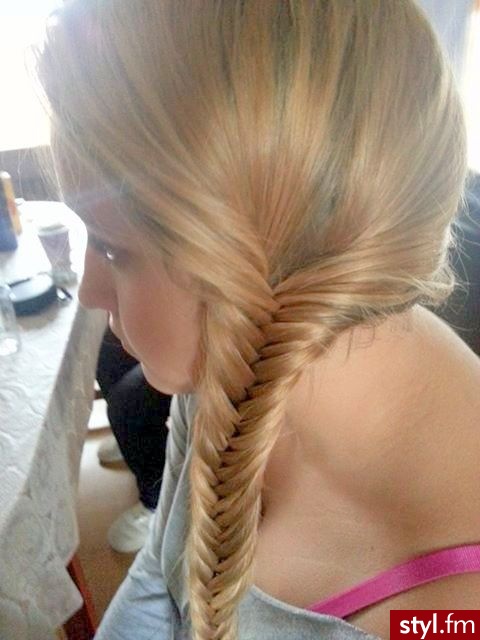 Blond Warkocze Proste Na co dzień Długie Fryzury