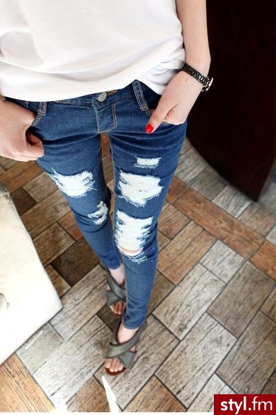 Jeansy Spodnie Moda