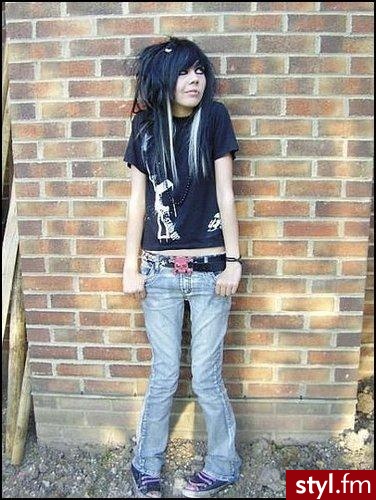 EMO Alternatywne Średnie Fryzury