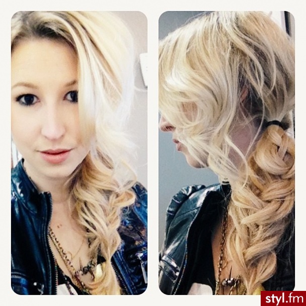 Blond Warkocze Kręcone Na co dzień Długie Fryzury