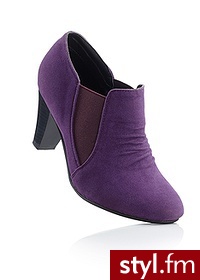 Bonprix Botki lila 959100_22131 - Botki Buty Moda