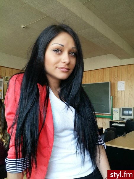 Czarne Rozpuszczone Proste Na co dzień Długie Fryzury