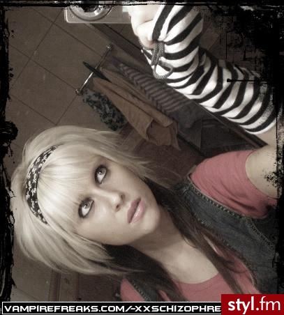 EMO Alternatywne Średnie Fryzury