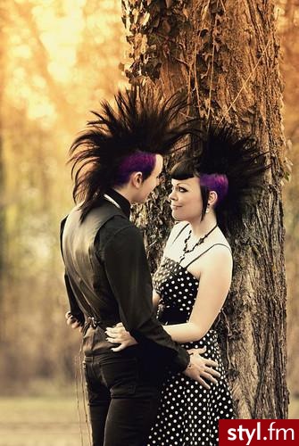 Punk Rock Alternatywne Średnie Fryzury