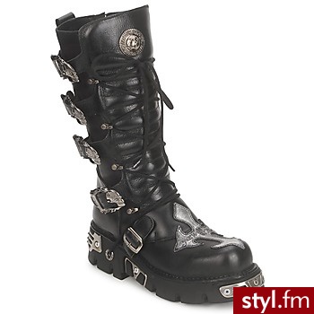New Rock Buty  Neptuno Black - Kozaki Buty Moda