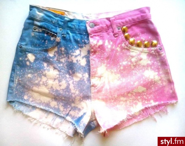 galaxy szorty DIY - Pozostałe Ciuchy Moda