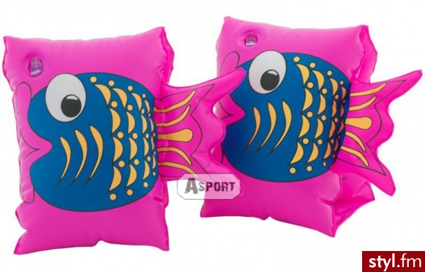 Aqua-Speed Dmuchane Rękawki Motylki Do Pływania Fish Różowe 814 - Dziecko